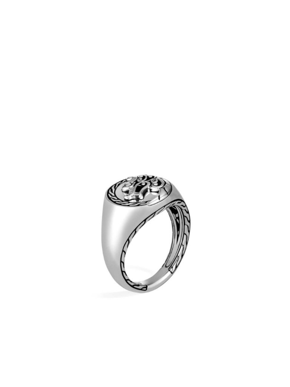 John Hardy Naga Signet Ring in Sterling Silver, Size 6